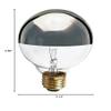 Satco S3860 120V Medium Base 25-Watt G25 Light Bulb, Silver Crown view 3