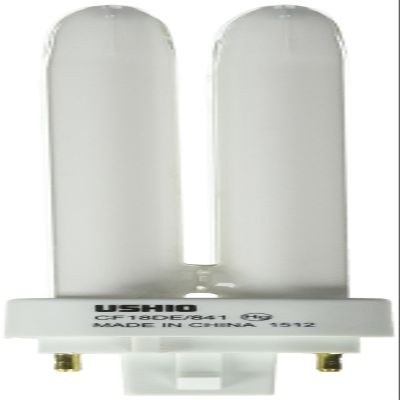 Ushio BC8853 3000136 - CF18DE/841-18W - 4 Pin G24q-2 Base - 4100K - CFL Bulb