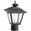 Nuvo SF77/898 Coach Post Lantern with Acrylic Panels, Black view 3