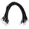 US Cargo Control 31 Inch Rubber Bungee Cords with S-Hooks (10-Pack), 47 Inch Stretch, Rubber Tarp Straps with Hooks for Flatbed Tarps, Trailers, Pickup Trucks, Tarps, Motorcycles, Canopies view 1