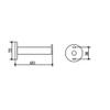 Keuco Plan 14963 Spare Paper Holder Chrome view 2