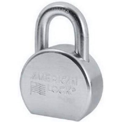 MASTERLOCK A702KA35852 Lock Round, Solid Steel, 2-1/2"