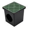 NDS 1212 Square Catch Basin Drain Grate, Diamond Design, Fits 12-Inch Catch Basin Drain, Risers and Low Profile Adapter, 12-Inch, Plastic, Green view 3