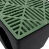 NDS 1212 Square Catch Basin Drain Grate, Diamond Design, Fits 12-Inch Catch Basin Drain, Risers and Low Profile Adapter, 12-Inch, Plastic, Green view 4