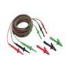 Fluke TL1550EXT 3 Piece Extended Test Lead Set with Alligator Clips, 5000V DC Voltage, 20A Current, 300" Cable Length view 1