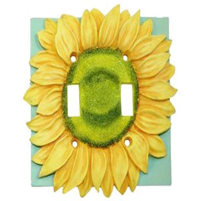 Sunny SUNFLOWER Double SWITCHPLATE COVER Home Decor