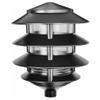 RAB Lighting LL22B Incandescent 4 Tier Lawn Light, A-19 Type, 100W Power, 1650 Lumens, 120VAC, Black view 1