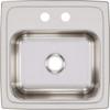 Elkay Lustertone BLR15602 Single Bowl Top Mount Stainless Steel Bar Sink view 1