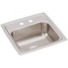 Elkay Lustertone BLR15602 Single Bowl Top Mount Stainless Steel Bar Sink view 3