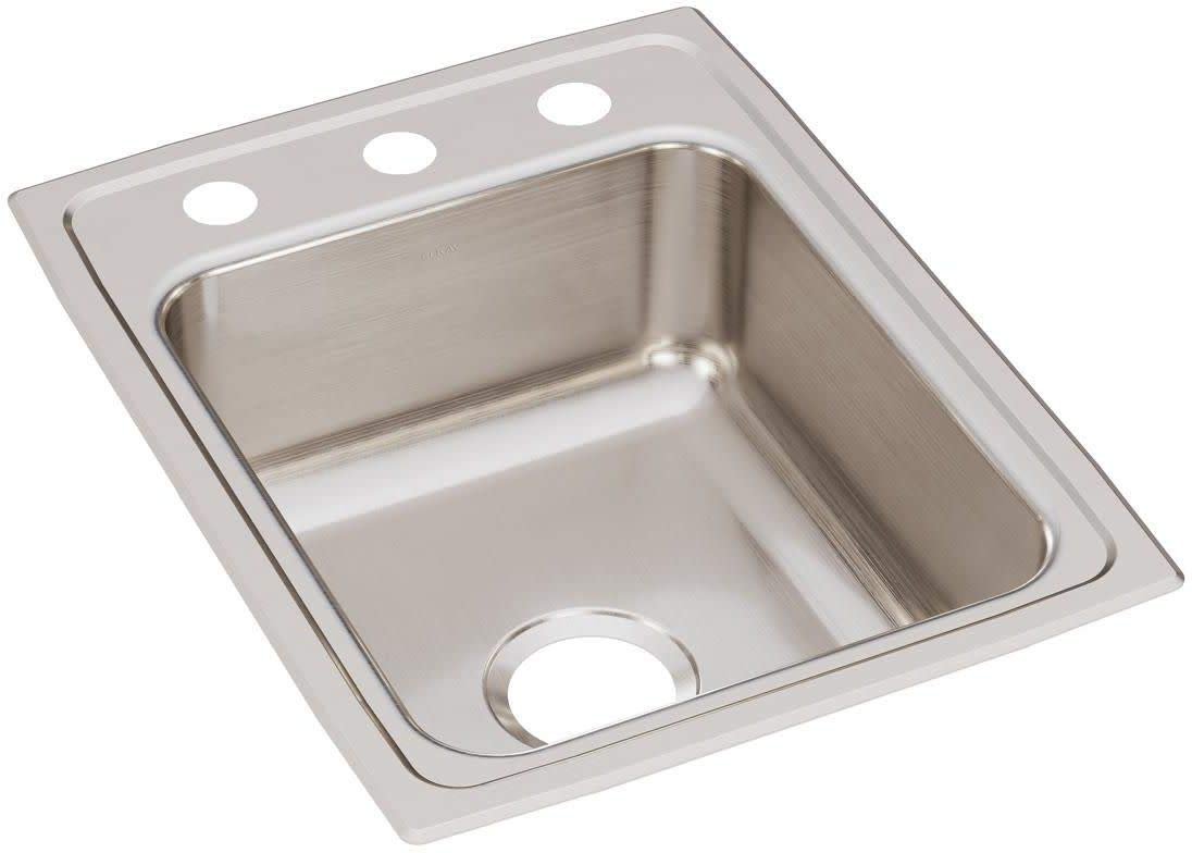 Elkay Lustertone LR17223 Single Bowl Top Mount Stainless Steel Sink