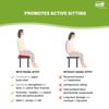 SISSEL SITFIT 14in Black | Active Sitting & Training | Strengthens Back & Pelvic Floor Muscles | Versatile Use: Legs & Veins | Adjustable Pressure | Includes Exercise Poster view 3