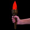 Fun Express 8" Flaming Torch Plastic Light with Flickering Flame, Great Scene Setter Accessorie for Tiki, Halloween, Roman and Other Party Themes view 1