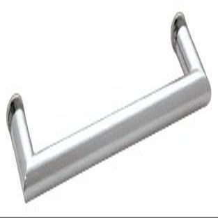 CRL Polished Chrome "MT" Series 18" Round Tubing Mitered Corner Single-Sided Towel Bar
