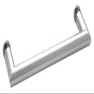 CRL Polished Chrome "MT" Series 18" Round Tubing Mitered Corner Single-Sided Towel Bar