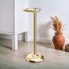 Home Accents Brass Toilet Paper Holder, Freestanding Pedestal Tissue Stand, 22" Height, Floor Standing Bathroom Holder view 4