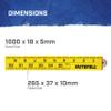 Faithfull RULEFOLD 1m Folding Rule ABS Plastic - Yellow view 2