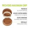 Slipstick CB840 3-1/4 Inch Bed Roller / Furniture Wheel Gripper Caster Cups (Set of 4) Caramel Color,Large view 3