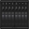 Blue Sea Systems 8-Position Water-Resistant Breaker Panel, Black view 1