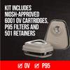 3M OV/P95 Advanced Comfort Reusable Respirator 7512P1-DC, Medium view 4
