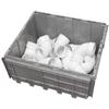 Akro-Mils 39175 Industrial Plastic Storage Tote with Hinged Attached Lid, (21.5-Inch L by 15-Inch W by 17-Inch H), Gray, (4-Pack) view 3