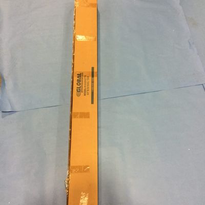 Global Industrial Bin Rail, 60" W x 3-1/4"H, Steel, Tan