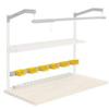 Global Industrial Bin Rail, 60" W x 3-1/4"H, Steel, Tan view 4
