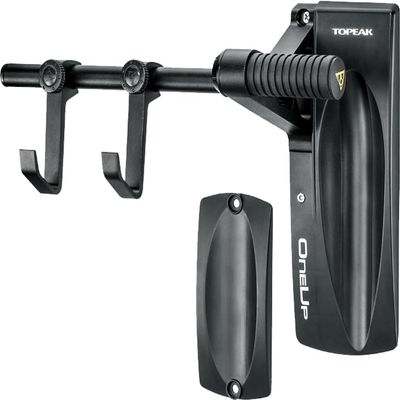 Topeak OneUp Wall-Mount Bike Holder with Front Wheel Stabilizer, 35 lb