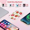 Sethruki Cute Portable Charger 5000mAh Ultra Slim Power Bank,Strawberry view 3