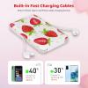 Sethruki Cute Portable Charger 5000mAh Ultra Slim Power Bank,Strawberry view 4