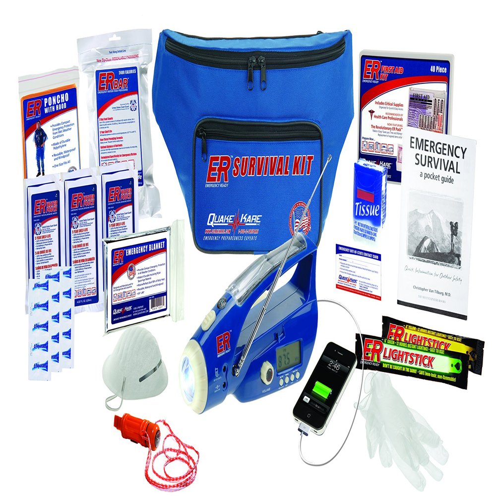 ER Emergency Ready SK1DD 1-Person Deluxe Fanny Pack Survival Kit