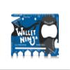 Wallet Ninja Multitool Card 18 in 1 Credit Card Size Multi-Tool for Quick Repairs, EDC Survival Gear, Bottle Opener, Camping Cool Gadget and Stocking Stuffer (Blue) view 1