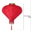 14" (Set of 10) Red Good Fortune (Fu) Oriental Chinese Japanese Red Fu Paper Lantern Festival Decoration For Wedding, New Year, Chinese Spring Festival, Celebration Party Decor ~ We Pay Your Sales Tax view 2