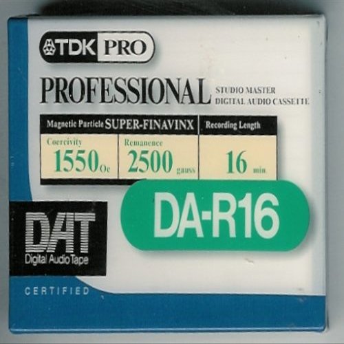 TDK Pro Professional Studio Master Digital Audio Cassette DAT DA-R16