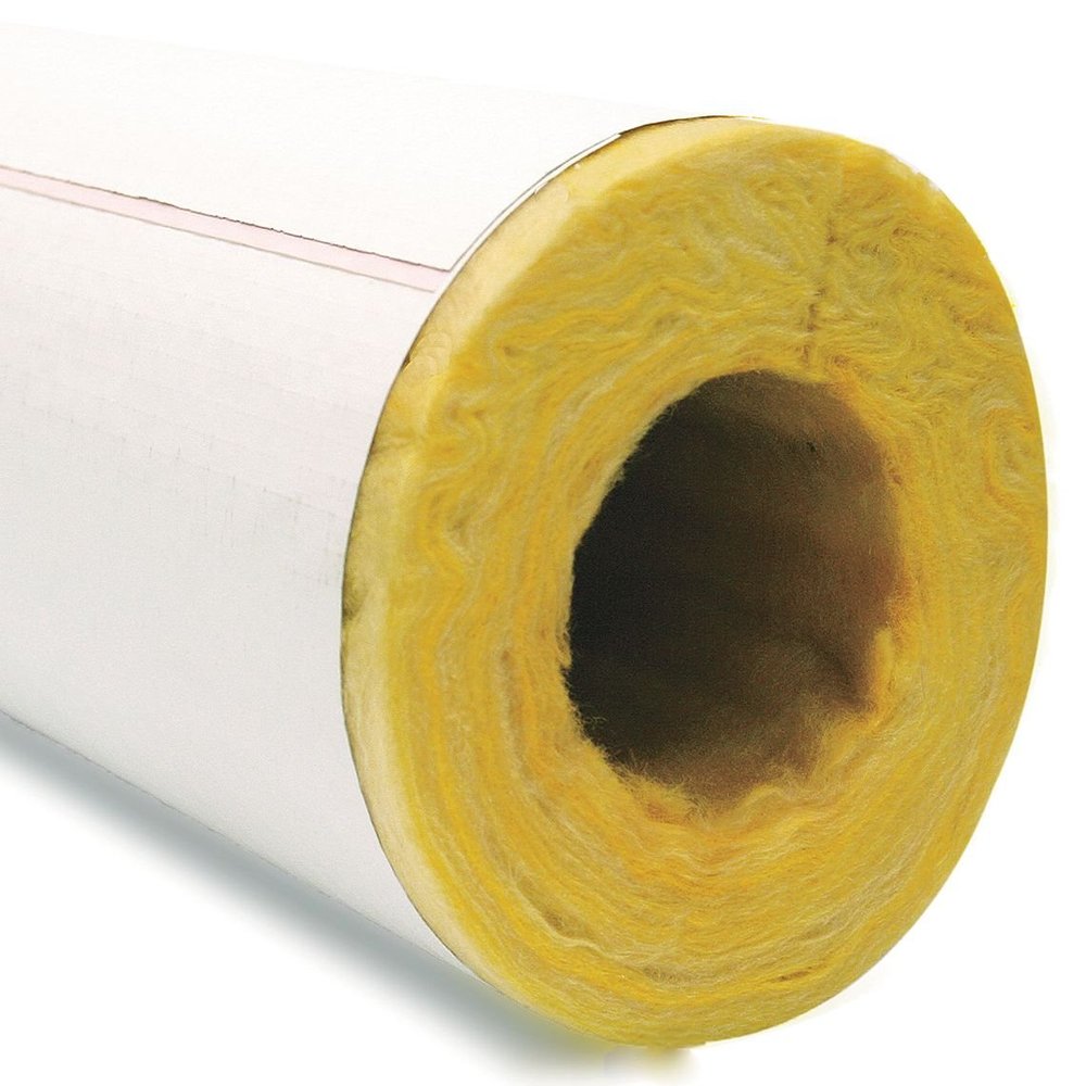 Owens Corning Pipe Insulation,ID 1-1/4",Wall Thick 2"