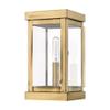 Livex Lighting 20701-91 Hopewell 1 Light Outdoor Wall Lantern, Brushed Nickel view 2