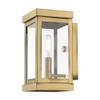Livex Lighting 20701-91 Hopewell 1 Light Outdoor Wall Lantern, Brushed Nickel view 4