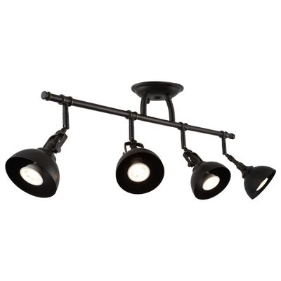 Kira Home Broadway 30" Modern Industrial 4-Light Fixed Track Lighting Kit