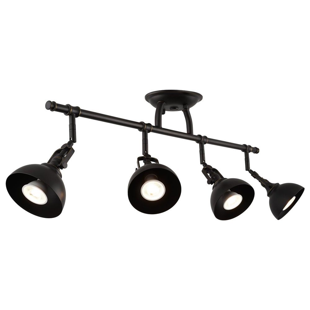 Kira Home Broadway 30" Modern Industrial 4-Light Fixed Track Lighting Kit