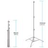 NEEWER 102"/2.6m Stainless Steel Light Stand, Spring Cushioned Heavy Duty Photography Tripod Stand with 1/4 to 3/8 Universal Screw Adapter for Strobe, LED Video Light, Ring Light, Monolight, Softbox view 4