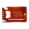 Perfect Tool For Perfect Dad Father's Day Gift - 3D Laser Engraved Wallet Multi Tool 12 Function (Red) view 1