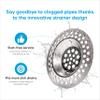 Bathtub Strainer Hair Catcher - Kitchen Strainer Sink - Bath Sink Strainer 3 Inch - Stainless Steel Sink Strainer for Kitchen Sink and Bathroom - Drain Catcher for Food, Hair and Waste view 2