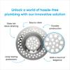 Bathtub Strainer Hair Catcher - Kitchen Strainer Sink - Bath Sink Strainer 3 Inch - Stainless Steel Sink Strainer for Kitchen Sink and Bathroom - Drain Catcher for Food, Hair and Waste view 3
