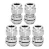 uxcell Pack of 5 Cable Gland Waterproof M12 Stainless Steel Cable Glands view 1