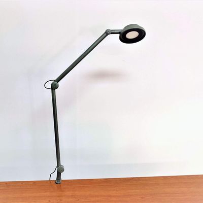 Wood Technology ZTRA LED Architect Desk Lamp with Adjustable Clamp and Dimmer, Iron Gray