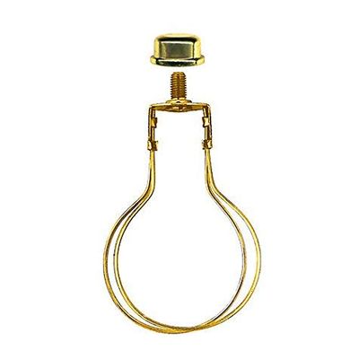 National Artcraft Lamp Shade Adapter and Finial - Clips to Standard Bulbs (Pk/1)