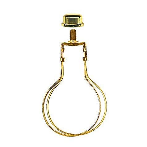 National Artcraft Lamp Shade Adapter and Finial - Clips to Standard Bulbs (Pk/1)