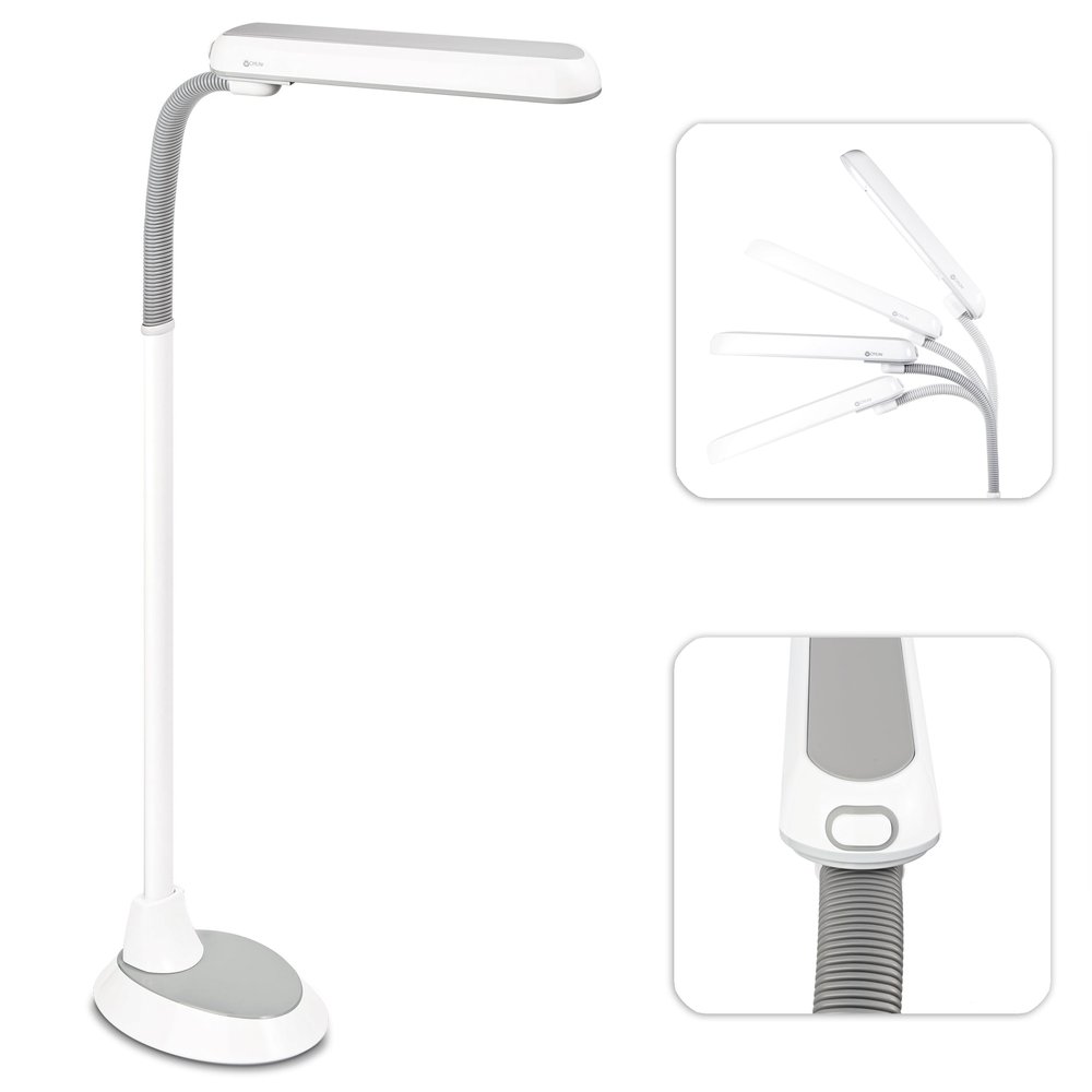 OttLite 24 Watt Floor Lamp with Flexible Neck