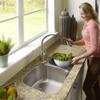 Houzer MC-3210SR-1 Medallion 32 Inch Stainless Steel Kitchen Sink, Undermount, Cabinet Compatibility, 70/30 Double Bowl Kitchen Sink, Small Bowl Right, Satin Finish view 4