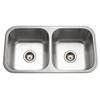 Houzer 31" Stainless Steel Undermount 50/50 Double Bowl Kitchen Sink view 1