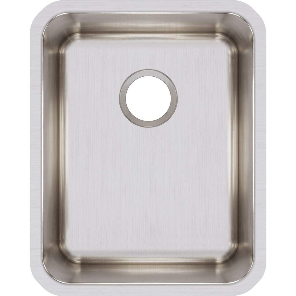 Elkay ELUH141810 Lustertone Classic Single Bowl Undermount Stainless Steel Sink